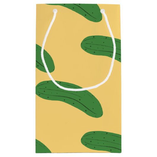 Cucumber Pickles Vegetable Lover Food Humor Klein Cadeauzakje (Achterkant)