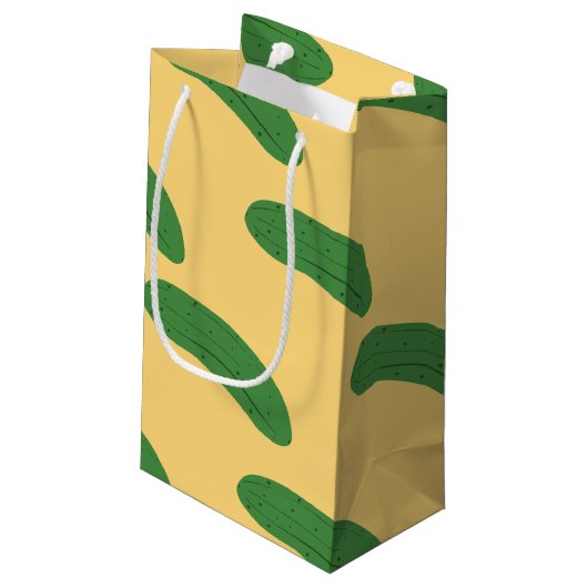 Cucumber Pickles Vegetable Lover Food Humor Klein Cadeauzakje (Achterkant Gekanteld)