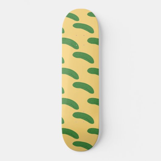 Cucumber Pickles Vegetable Lover Food Humor Persoonlijk Skateboard (Voorkant)