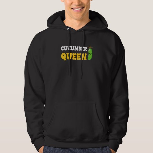 Cucumber Queen Fruit Vegetable Mother's Day Garden Hoodie (Voorkant)