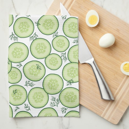 Cucumber Salad Theedoek (Quarter Fold)