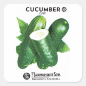 Cucumber Seed Packet Label (Voorkant)