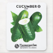 Cucumber Seed Packet Label Muismat (Voorkant)