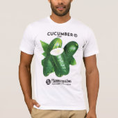 Cucumber Seed Packet Label T-shirt (Voorkant)
