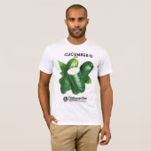 Cucumber Seed Packet Label T-shirt (Voorkant volledig)