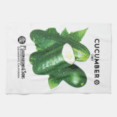 Cucumber Seed Packet Label Theedoek (Horizontaal)