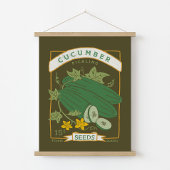 Cucumber Seed Packet (Robuust groen) Poster