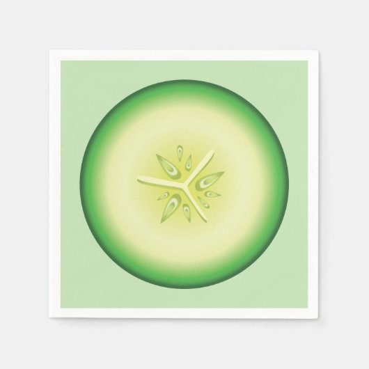 Cucumber Slice Servetten (Voorkant)