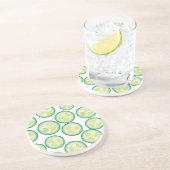 Cucumber Slice Zandsteen Onderzetter (Zijkant)