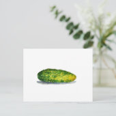 Cucumber-waterverf Briefkaart (Staand voorkant)