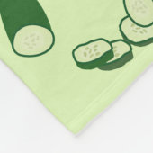 Cucumberpatroon Fleece Deken (Hoek)
