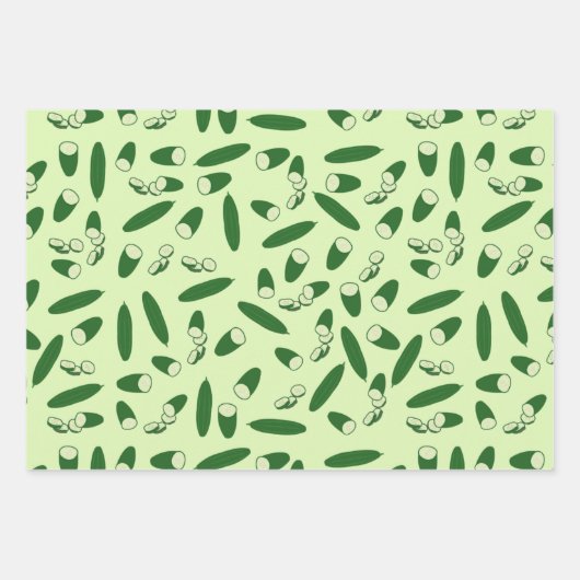 Cucumberpatroon Inpakpapier Vel (Voorkant 3)