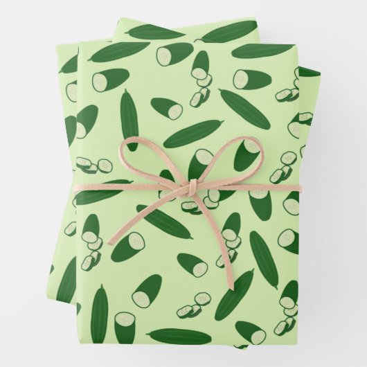 Cucumberpatroon Inpakpapier Vel (In situ)