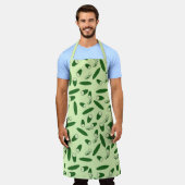 Cucumberpatroon Schort (Gedragen)