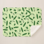 Cucumberpatroon Sherpa Deken (Voorkant (horizontaal))