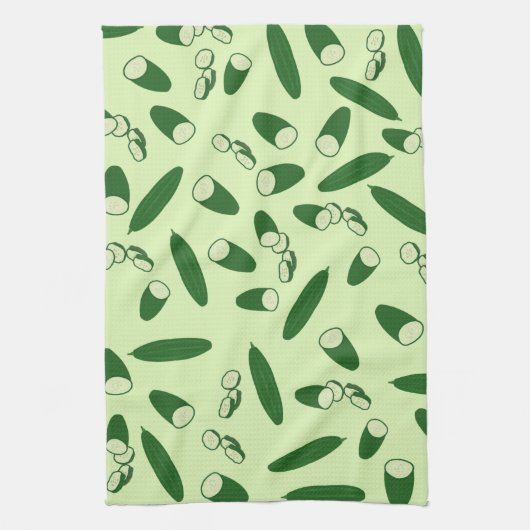 Cucumberpatroon Theedoek (Verticaal)