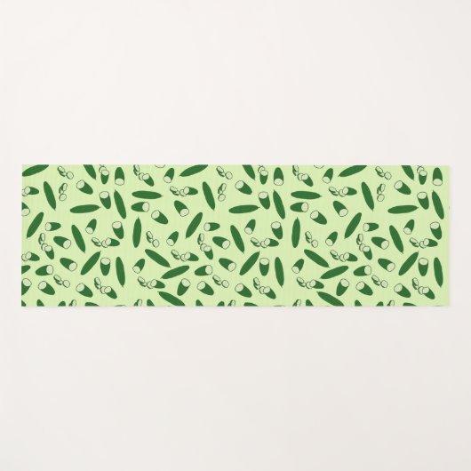 Cucumberpatroon Yogamat (Voorkant (horizontaal))
