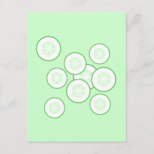 Cucumberplakken. Briefkaart