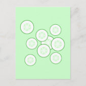 Cucumberplakken. Briefkaart (Voorkant)