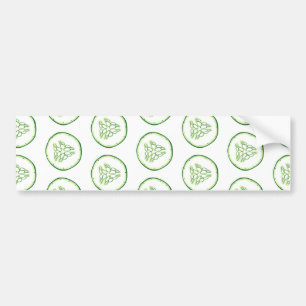 Cucumberplakken patroon bumpersticker