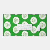 Cucumberplakken patroon bureaumat (Keyboard & Muis)