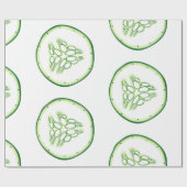 Cucumberplakken patroon cadeaupapier (Vlak)