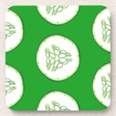 Cucumberplakken patroon drankjes onderzetter (Voorkant)
