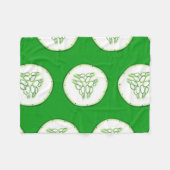 Cucumberplakken patroon fleece deken (Voorkant (Horizontaal))