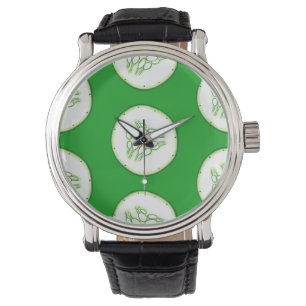 Cucumberplakken patroon horloge