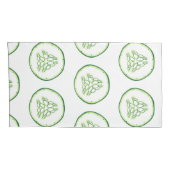 Cucumberplakken patroon kussensloop (Achterkant-Rechts)