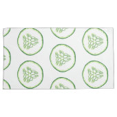 Cucumberplakken patroon kussensloop (Voorkant-Rechts)