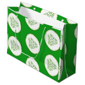 Cucumberplakken patroon large cadeautasje (Voorkant Gekanteld)