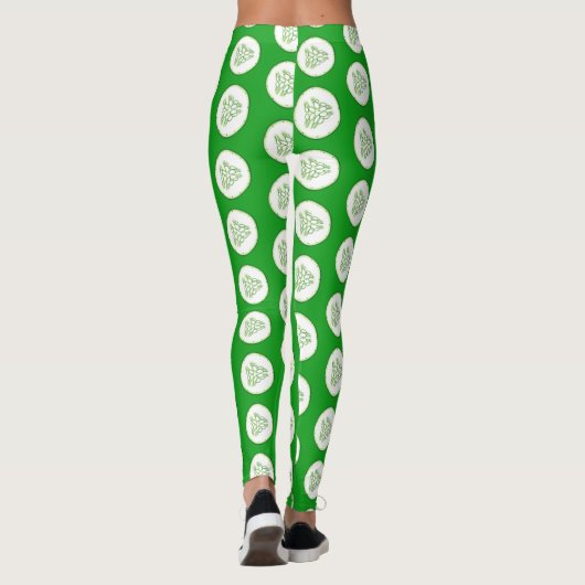Cucumberplakken patroon leggings (Achterkant)