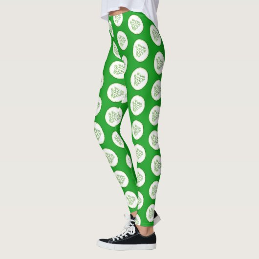 Cucumberplakken patroon leggings (Links)