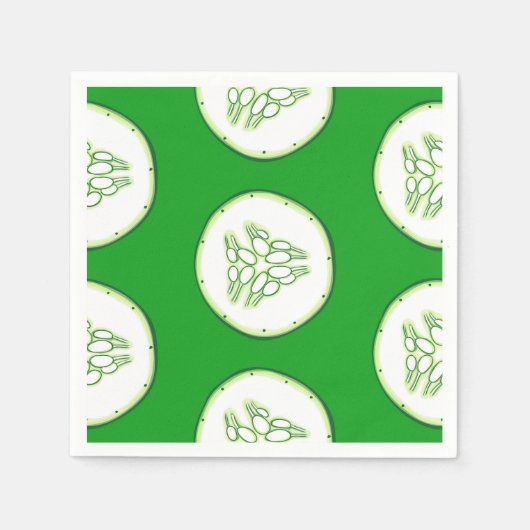 Cucumberplakken patroon servet (Voorkant)