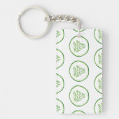 Cucumberplakken patroon sleutelhanger (Voorkant)