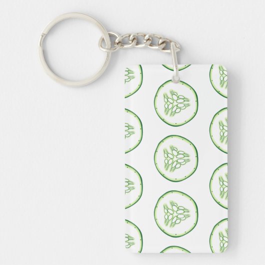 Cucumberplakken patroon sleutelhanger (Voorkant)