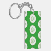 Cucumberplakken patroon sleutelhanger (Voorkant Links)