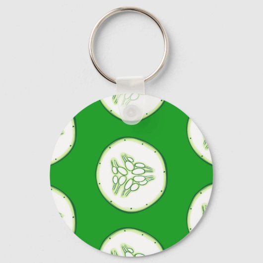 Cucumberplakken patroon sleutelhanger (Voorkant)