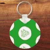 Cucumberplakken patroon sleutelhanger (Voorkant)