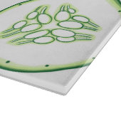 Cucumberplakken patroon snijplank (Hoek)