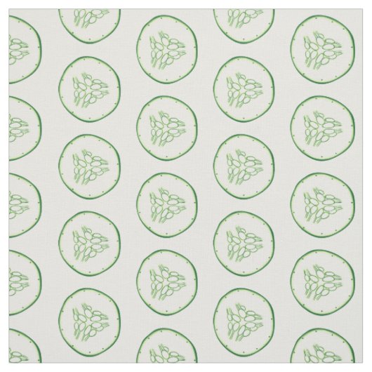 Cucumberplakken patroon stof (Swatch)