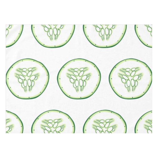 Cucumberplakken patroon tafelkleed (Voorkant (Horizontaal))