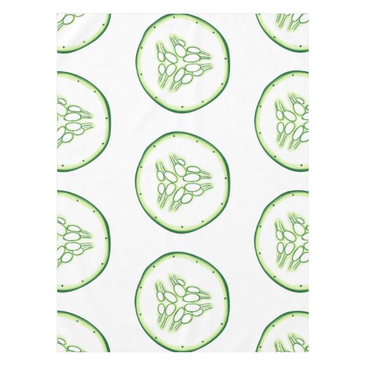 Cucumberplakken patroon tafelkleed (Voorkant)