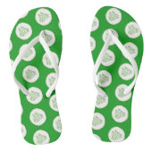 Cucumberplakken patroon teenslippers (Voetbed)