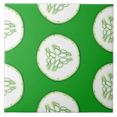 Cucumberplakken patroon tegeltje (Voorkant)