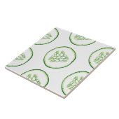 Cucumberplakken patroon tegeltje (Zijkant)