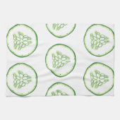 Cucumberplakken patroon theedoek (Horizontaal)