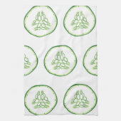 Cucumberplakken patroon theedoek (Verticaal)