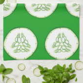Cucumberplakken patroon theedoek (Gevouwen)